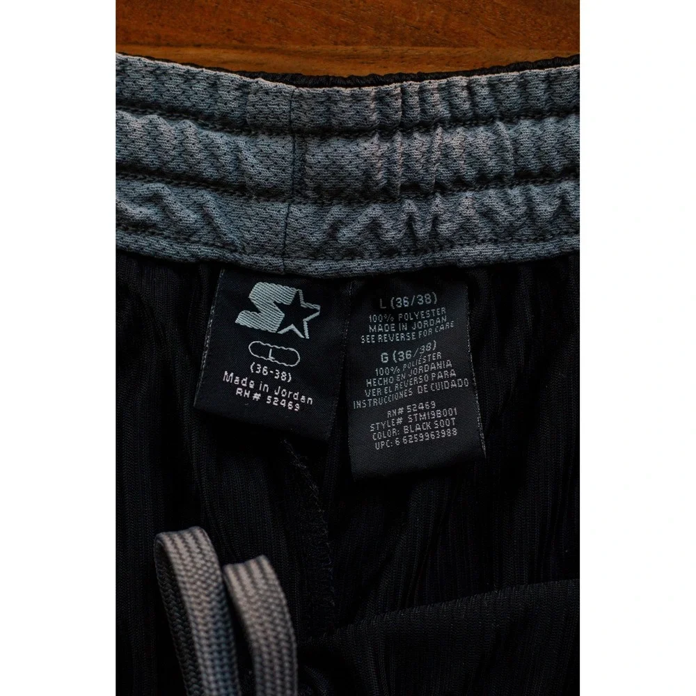 Starter Mens Athletic Mesh Shorts Black Soot Large STM19BO01 Gym Basketball